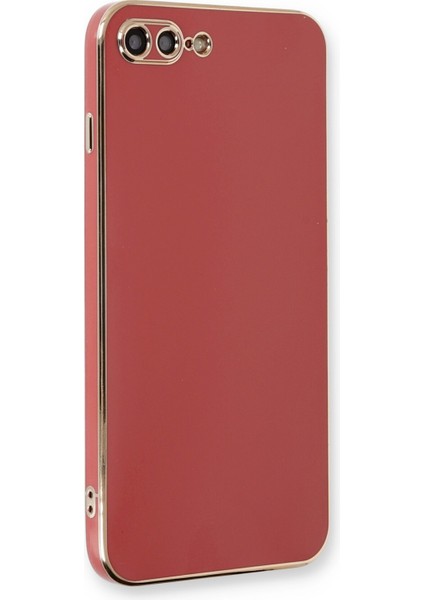 Iphone 8 Plus Kılıf Volet Silikon - Kırmızı 300099