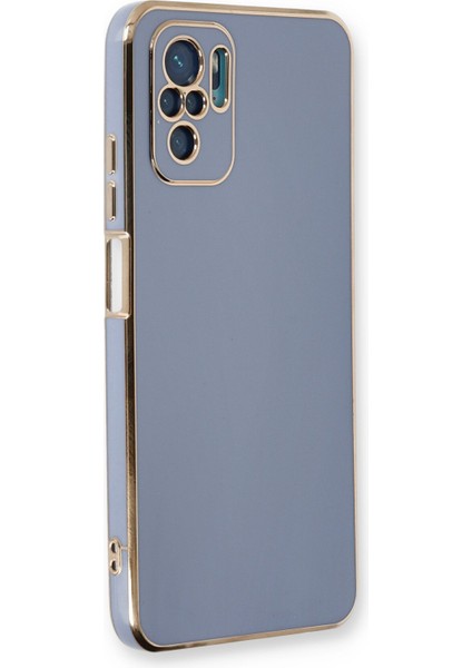 Xiaomi Redmi Note 10S Kılıf Volet Silikon - Mavi 300099
