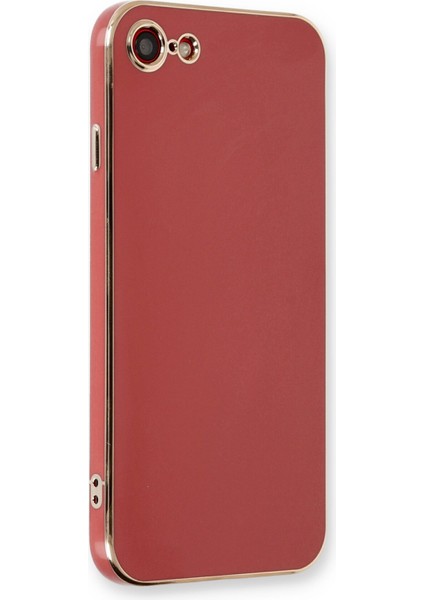 Iphone 8 Kılıf Volet Silikon - Kırmızı 300099