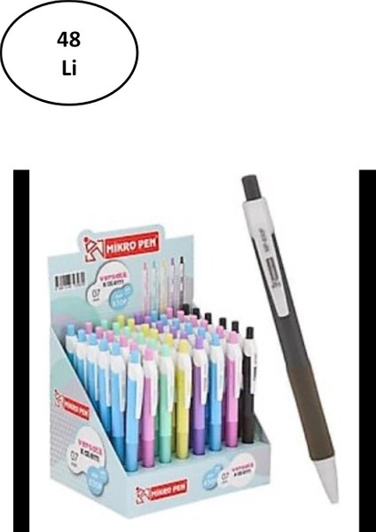 Şahin Mikro 830P 48'li Pastel Versatil Kalem 0 7 mm