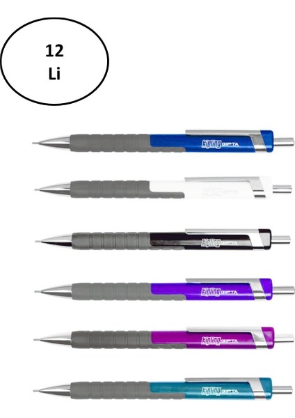 Versatil Kalem Kipling 0 9 mm Bordo 12'li