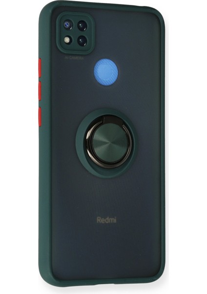 Xiaomi Redmi 9c Kılıf Montreal Yüzüklü Silikon Kapak - Yeşil 300099 fiyatları