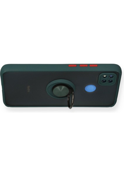 Xiaomi Redmi 9c Kılıf Montreal Yüzüklü Silikon Kapak - Yeşil 300099 modelleri