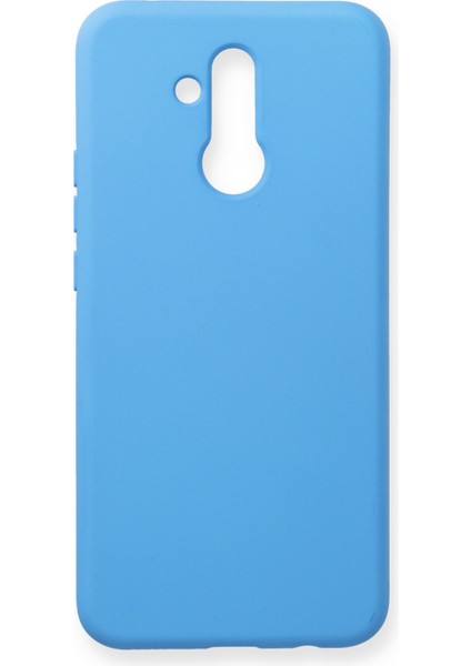 Huawei Mate 20 Lite Kılıf Nano Içi Kadife Silikon - Mavi 300099