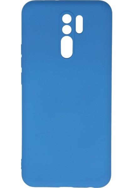 Xiaomi Redmi 9 Kılıf Nano Içi Kadife Silikon - Mavi 300099