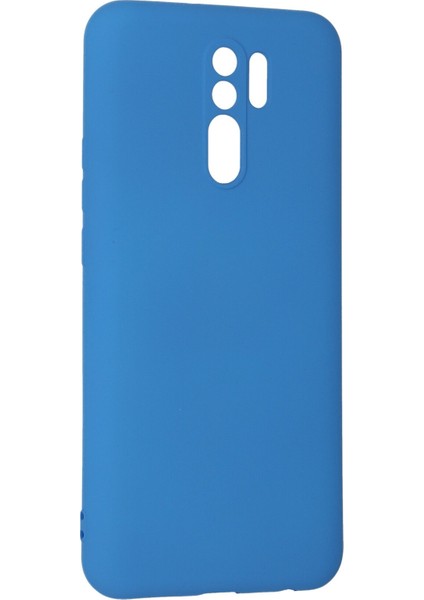 Xiaomi Redmi 9 Kılıf Nano Içi Kadife Silikon - Mavi 300099
