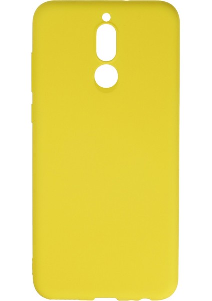 Huawei Mate 10 Lite Kılıf Nano Içi Kadife Silikon - Sarı 300099