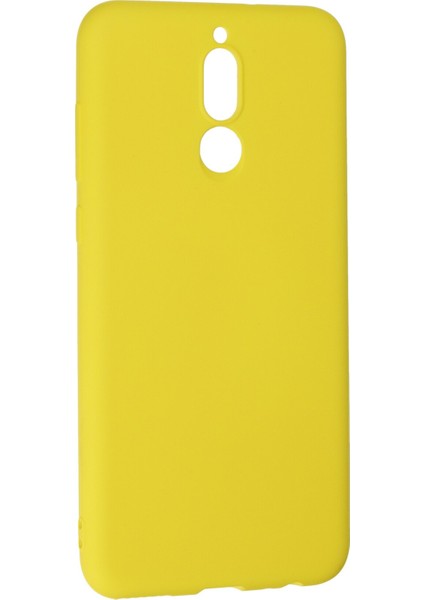 Huawei Mate 10 Lite Kılıf Nano Içi Kadife Silikon - Sarı 300099