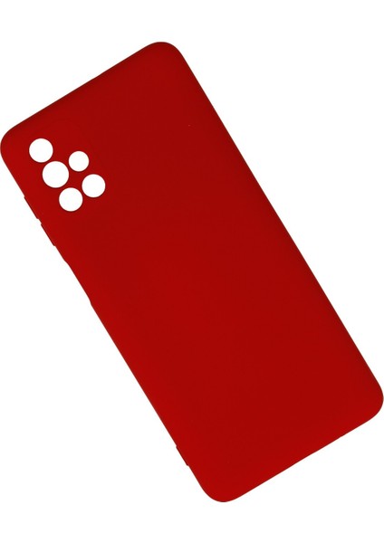 Samsung Galaxy M51 Kılıf Nano Içi Kadife Silikon - Kırmızı 300099 fiyatları