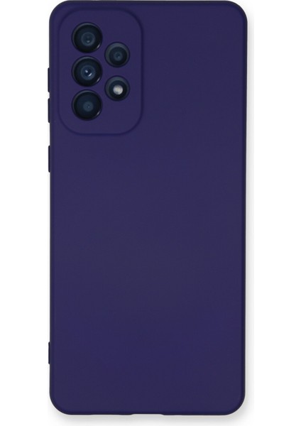 Samsung Galaxy A73 5g Kılıf Nano Içi Kadife Silikon - Mor 300099