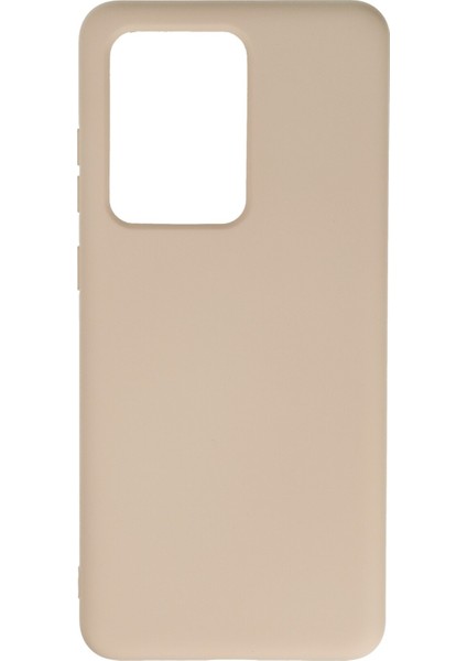 Samsung Galaxy S20 Ultra Kılıf Nano Içi Kadife Silikon - Pudra 300099