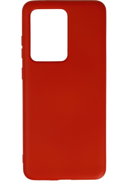 Samsung Galaxy S20 Ultra Kılıf Nano Içi Kadife Silikon - Kırmızı 300099