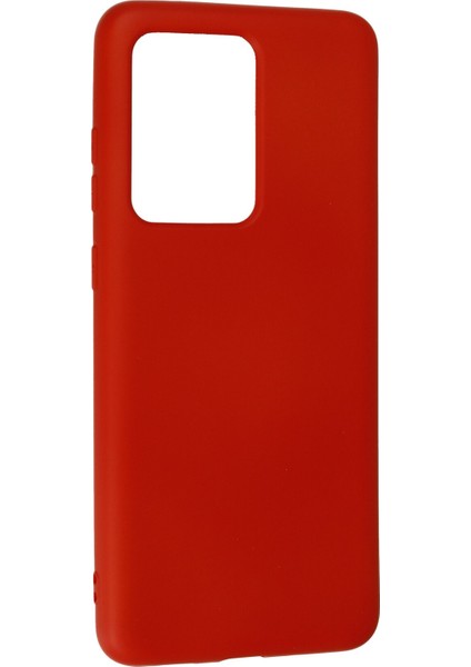 Samsung Galaxy S20 Ultra Kılıf Nano Içi Kadife Silikon - Kırmızı 300099