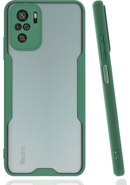 Xiaomi Redmi Note 10S Kılıf Platin Silikon - Yeşil 300099