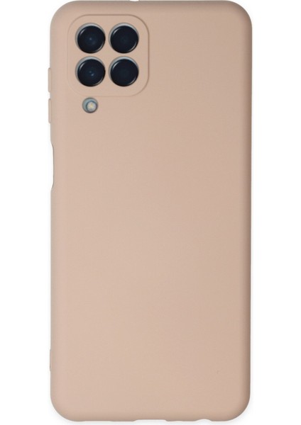 Samsung Galaxy M33 Kılıf Nano Içi Kadife Silikon - Pudra 300099