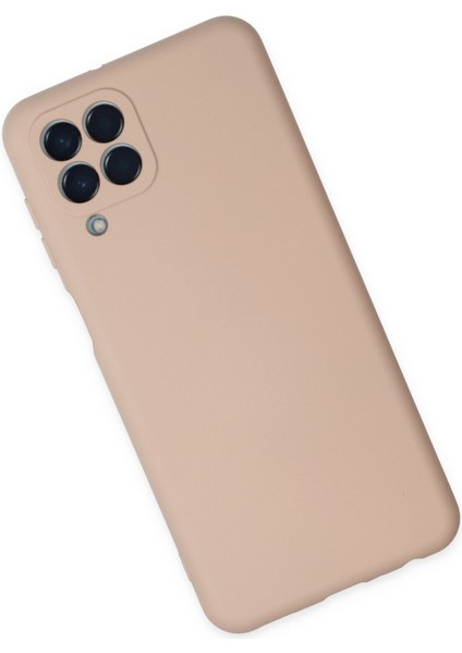 Samsung Galaxy M33 Kılıf Nano Içi Kadife Silikon - Pudra 300099