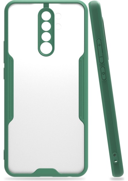 Xiaomi Redmi 9 Kılıf Platin Silikon - Yeşil 300099