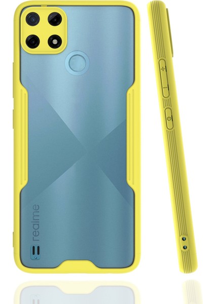 Realme C25Y Kılıf Platin Silikon - Sarı 300099