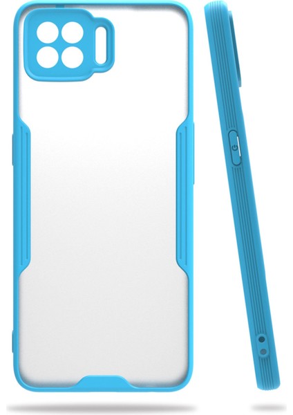 Oppo A73 Kılıf Platin Silikon - Mavi 300099
