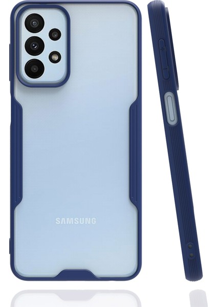 Samsung Galaxy A23 4g Kılıf Platin Silikon - Lacivert 300099