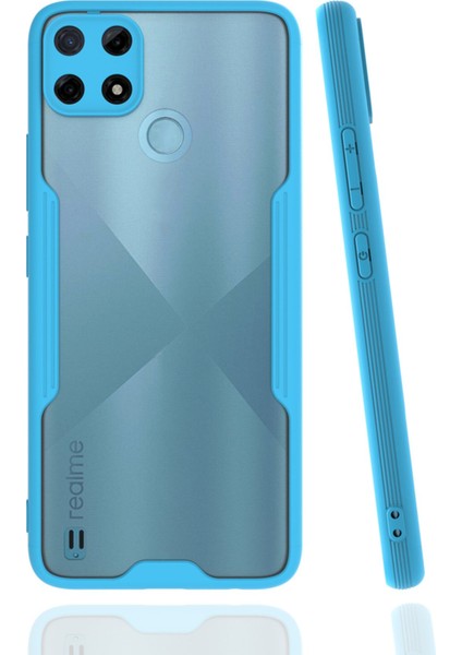 Realme C25Y Kılıf Platin Silikon - Mavi 300099