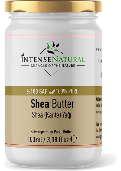 Shea Butter Soğuk Sıkım 100 ml %100 Saf ve Doğal Karite Yağı Shea Butter Oil