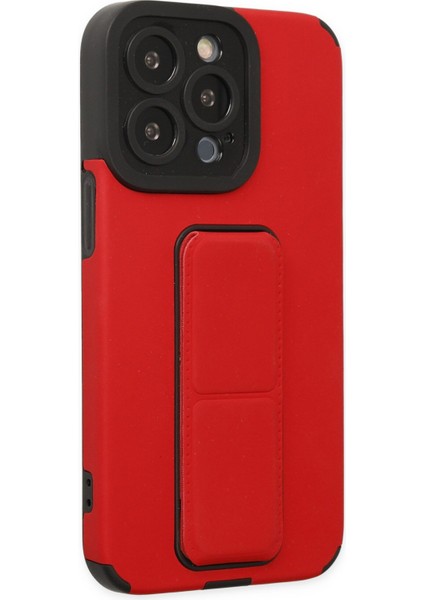 Iphone 13 Pro Kılıf Mega Standlı Silikon - Kırmızı 300099 indirimleri