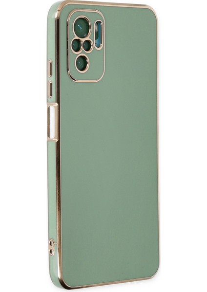Xiaomi Redmi Note 10 Kılıf Volet Silikon - Açık Yeşil 300099