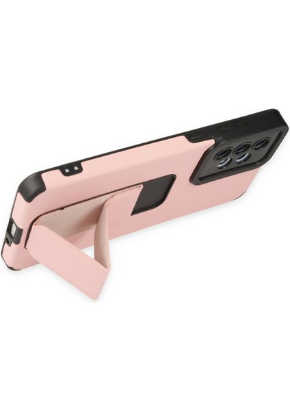 Samsung Galaxy A33 5g Kılıf Mega Standlı Silikon - Pudra 300099 fırsatları