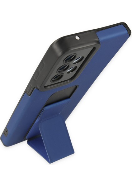 Samsung Galaxy A33 5g Kılıf Mega Standlı Silikon - Mavi 300099 modelleri