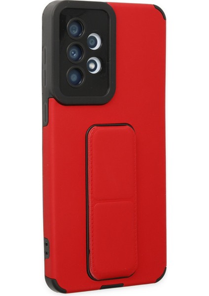 Samsung Galaxy A33 5g Kılıf Mega Standlı Silikon - Kırmızı 300099 fiyatları