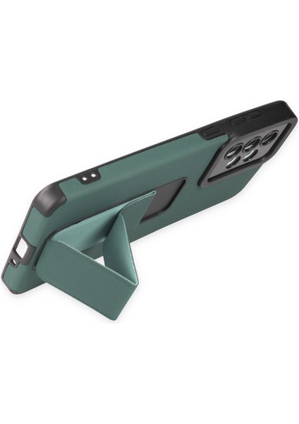 Samsung Galaxy A33 5g Kılıf Mega Standlı Silikon - Yeşil 300099 modelleri