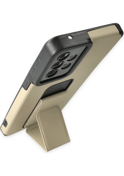 Samsung Galaxy A33 5g Kılıf Mega Standlı Silikon - Gold 300099 modelleri