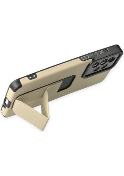 Samsung Galaxy A33 5g Kılıf Mega Standlı Silikon - Gold 300099 fırsatları