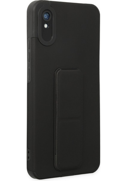 Xiaomi Redmi 9A Kılıf Mega Standlı Silikon - Siyah 300099 fiyatları