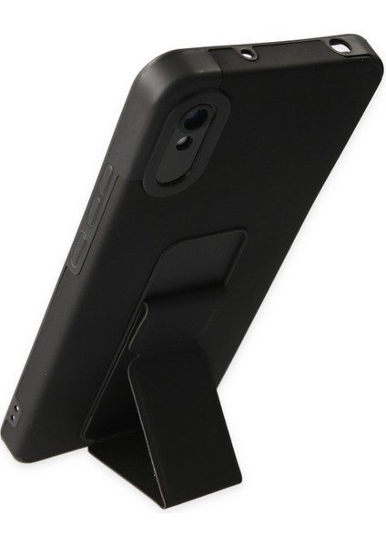 Xiaomi Redmi 9A Kılıf Mega Standlı Silikon - Siyah 300099 modelleri