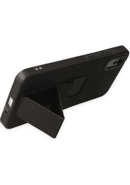 Xiaomi Redmi 9A Kılıf Mega Standlı Silikon - Siyah 300099 fırsatları