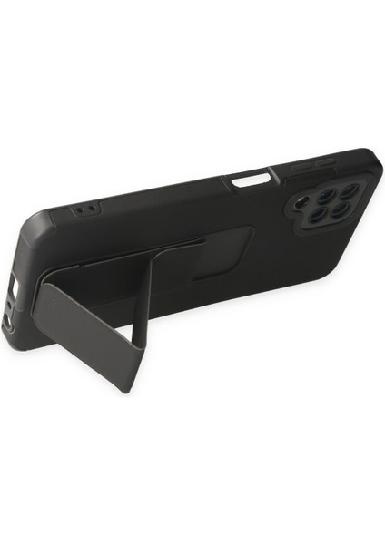 Samsung Galaxy M32 Kılıf Mega Standlı Silikon - Siyah 300099 fırsatları