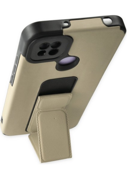 Xiaomi Redmi 9c Kılıf Mega Standlı Silikon - Gold 300099 fırsatları