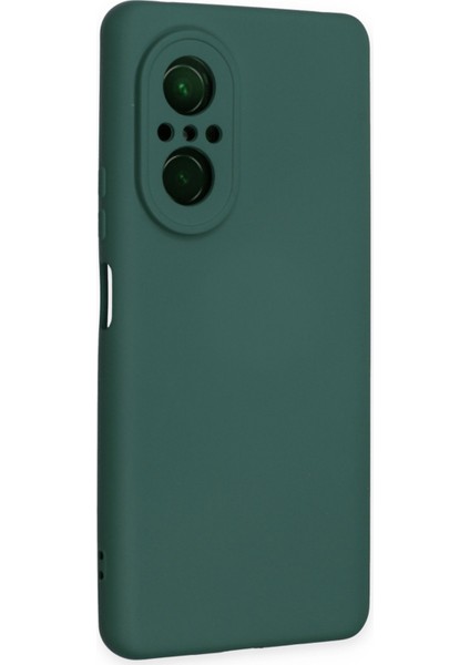 Huawei Nova 9 Se Kılıf Nano Içi Kadife Silikon - Koyu Yeşil 300099