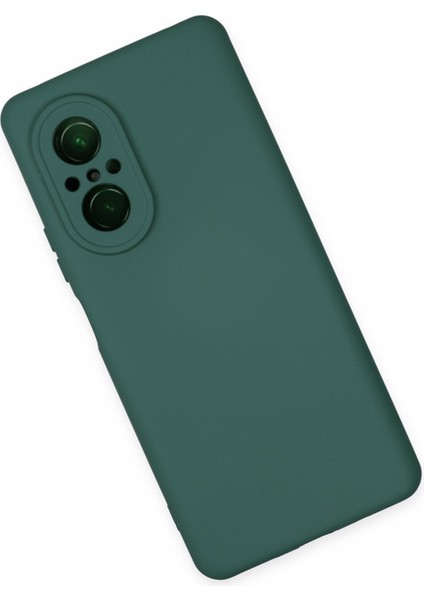 Huawei Nova 9 Se Kılıf Nano Içi Kadife Silikon - Koyu Yeşil 300099