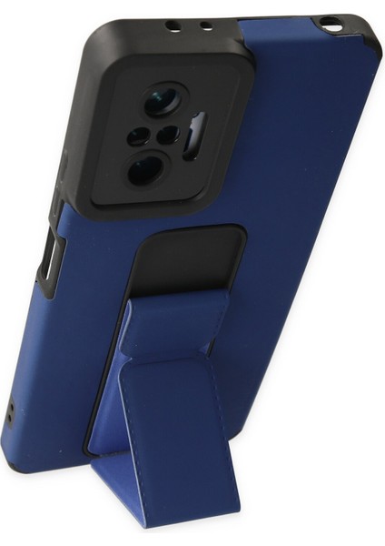 Xiaomi Redmi Note 10 Pro Kılıf Mega Standlı Silikon - Mavi 300099 modelleri