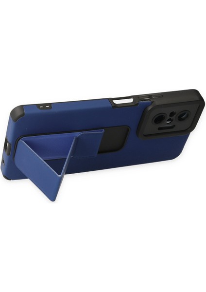 Xiaomi Redmi Note 10 Pro Kılıf Mega Standlı Silikon - Mavi 300099 fırsatları