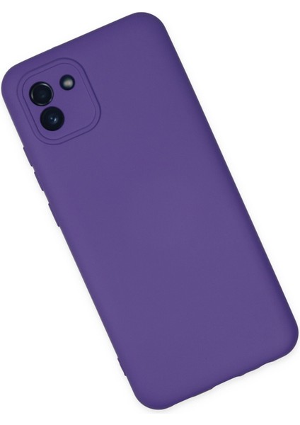 Samsung Galaxy A03 Kılıf Nano Içi Kadife Silikon - Mor 300099 modelleri