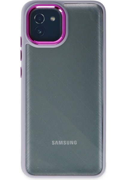 Samsung Galaxy A03 Kılıf Dora Kapak - Lila 300099