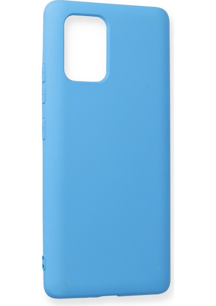Samsung Galaxy A91 / S10 Lite Kılıf Nano Içi Kadife Silikon - Mavi 300099 fiyatları