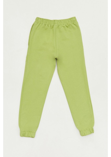 Baskılı Beli Lastikli Jogger Unisex Çocuk Eşofman Altı