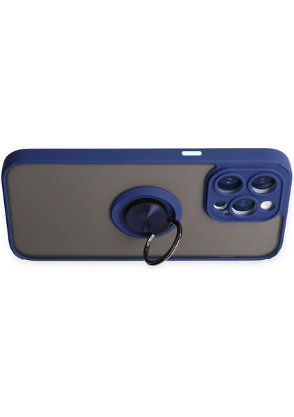 Iphone 14 Pro Max Kılıf Montreal Yüzüklü Silikon Kapak - Lacivert 300099 fırsatları