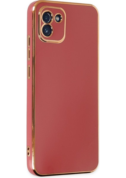 Samsung Galaxy A03 Kılıf Volet Silikon - Kırmızı 300099