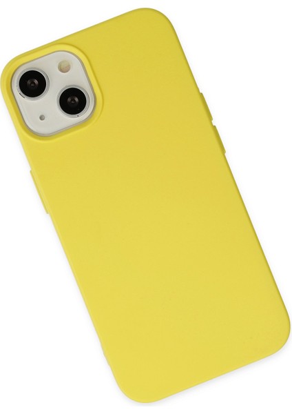 Iphone 14 Kılıf Nano Içi Kadife Silikon - Sarı 300099 modelleri